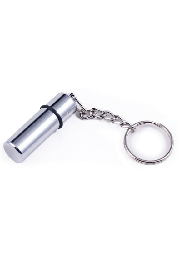 Bullet Cigar Punch Cutter Keychain - Silver