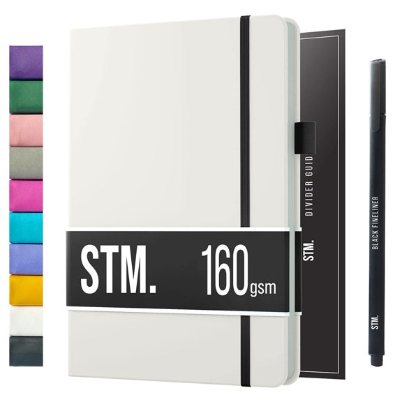 Bullet Dotted Journal Dot Grid Notebook | B5 Daily Journaling Notebooks for Personal Writing, Work, Women | 160gsm Thick Paper, Hard cover, Lay Flat Binding | B5 < 8.5 x 11 Cuaderno Libretas de apunt