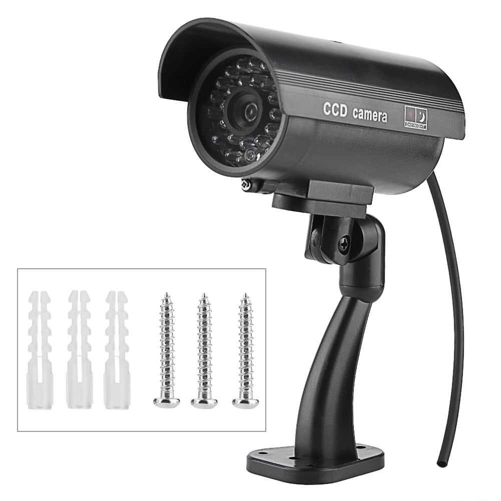 Bullet Dummy Fake Surveillance Camera Flashing LED Fake Security Camera