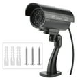 Bullet Dummy Fake Surveillance Camera Flashing LED Fake Security Camera for Indoor & Outdoor
