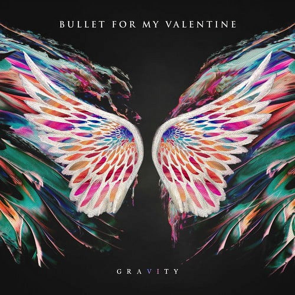 Rock Off Bullet for My Valentine Unisex T-Shirt: Album Cropped & Large Logo (Back Print) (Small) - Small - Black - Unisex