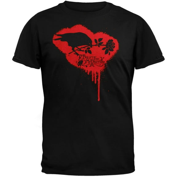 Bullet For My Valentine Men's Crow Logo Adult Short Sleeve T Shirt