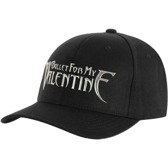 Bullet For My Valentine Men's Sonic Silver Logo Baseball Hat Adjustable Black