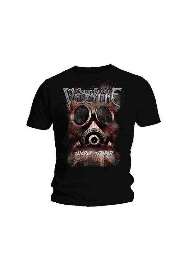Bullet For My Valentine Men's Temper Temper Gas Mask T-shirt Medium Black