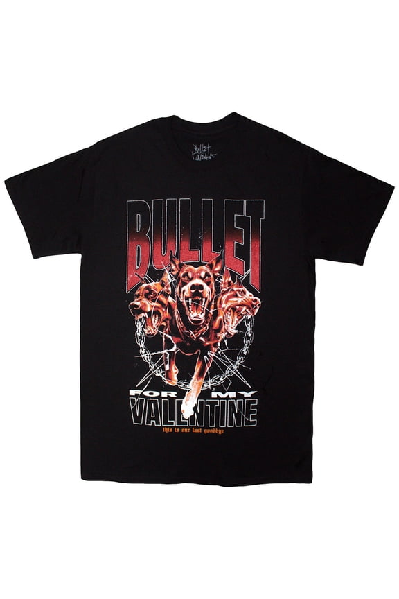 Bullet For My Valentine Unisex T-Shirt Last Goodbye Dogs (Black) (X-Large)