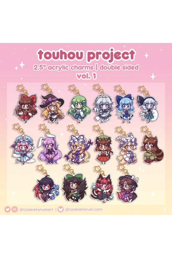 Bullet Hell Shooter Character Charms Vol 1., Acrylic, random 1 pack