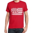thumbnail image 1 of Bullet Holes American Flag T-shirt Mens Graphic Tees Clothing Apparel, 1 of 2