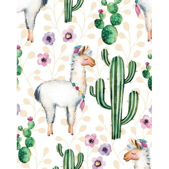Pre-Owned Bullet Journal Watercolor Cactus: 160 Dot Grid Pages, 8 x 10 Blank Notebook with 1/4 inch Dotted Paper, Perfect Bound Softcover Paperback