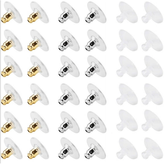 Bullet Locking Earring Backs for Diamond Studs Replacements Earring Backs for Heavy Earrings Droop Earrings Hypo-Allergenic Rubber Earring stoppers