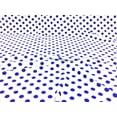 thumbnail image 1 of Bullet Printed Liverpool Textured Fabric 4 way Stretch White Blue Polka Dot V20, 1 of 1