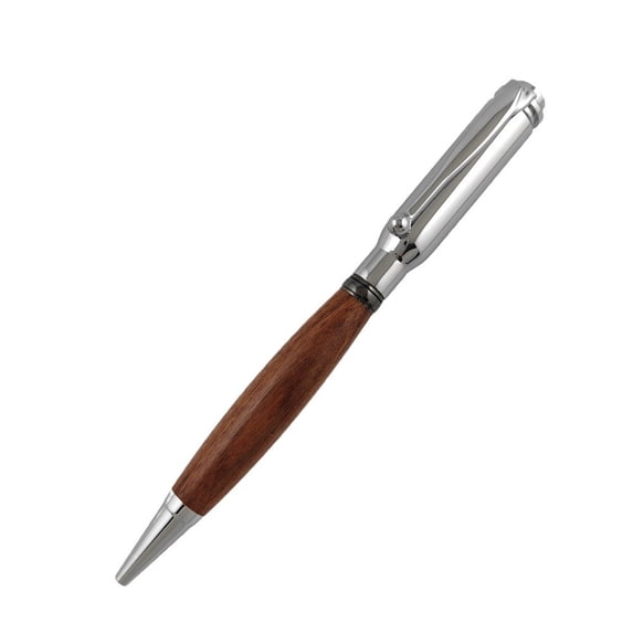 Bullet Shaped Wooden Pen Handcrafted Ballpoint Pen Unique Writing Instrument Gift Idea Handmade Office Supply 10ml Ink