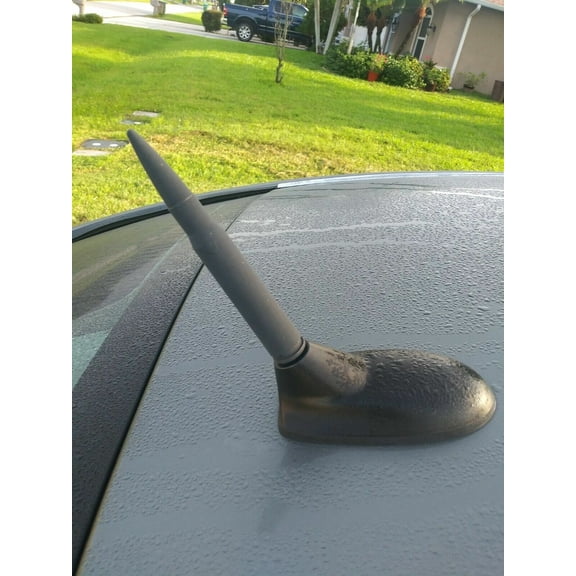 Bullet Style 0.5 Cal Short Black Antenna Mast Power for CHRYSLER 200 2011-2014