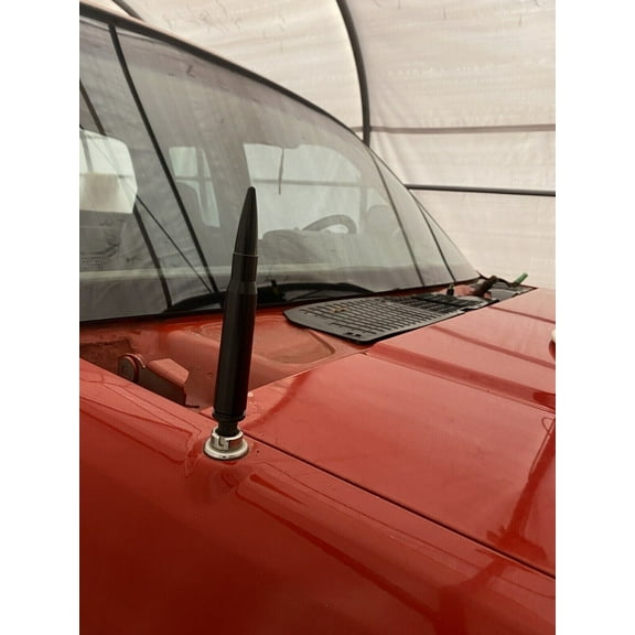 Bullet Style 0.5 Cal Short Black Antenna Mast Power for DODGE DAKOTA 1987-1996