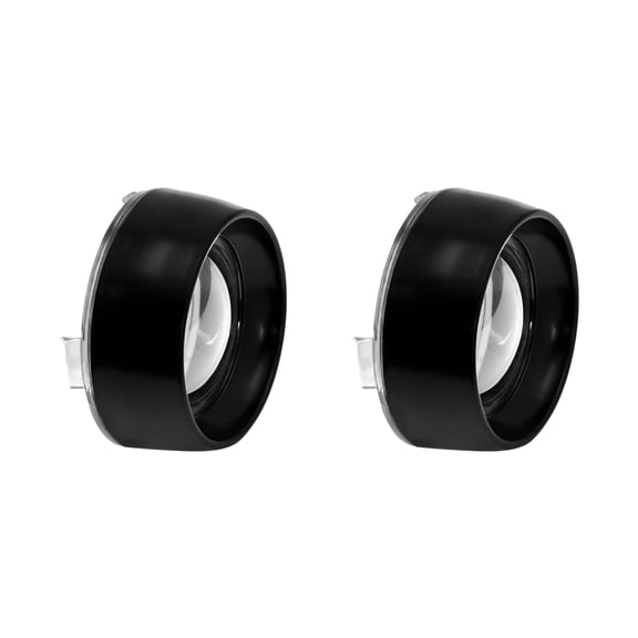 Bullet Style Turn Signal Light Lens Trim Ring Cover Matte Black For Touring Dyna