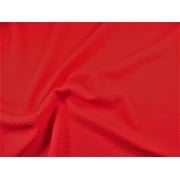 Bullet Textured Liverpool Fabric 4 Way Stretch Red Q52 Yard