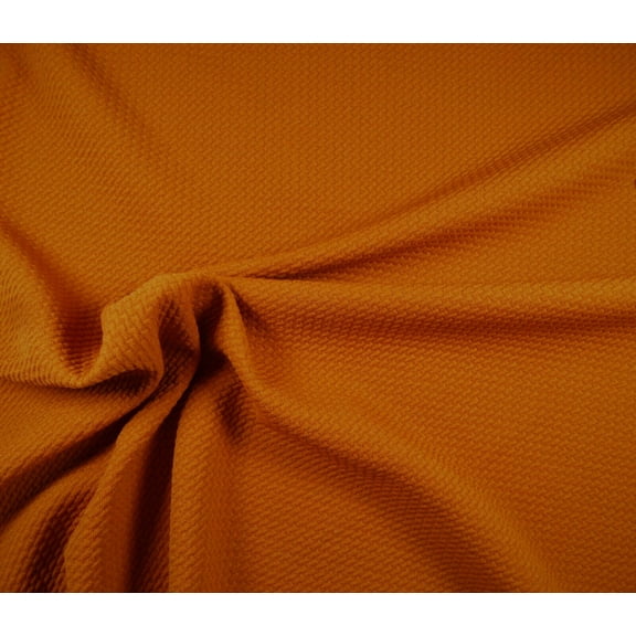 Bullet Textured Liverpool Fabric 4 way Stretch Harvest Orange R10 (Yard)