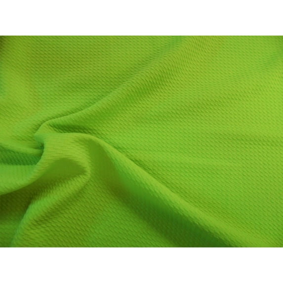 Bullet Textured Liverpool Fabric 4 way Stretch Lime Green R52 (10 Yard Lot (continuous))