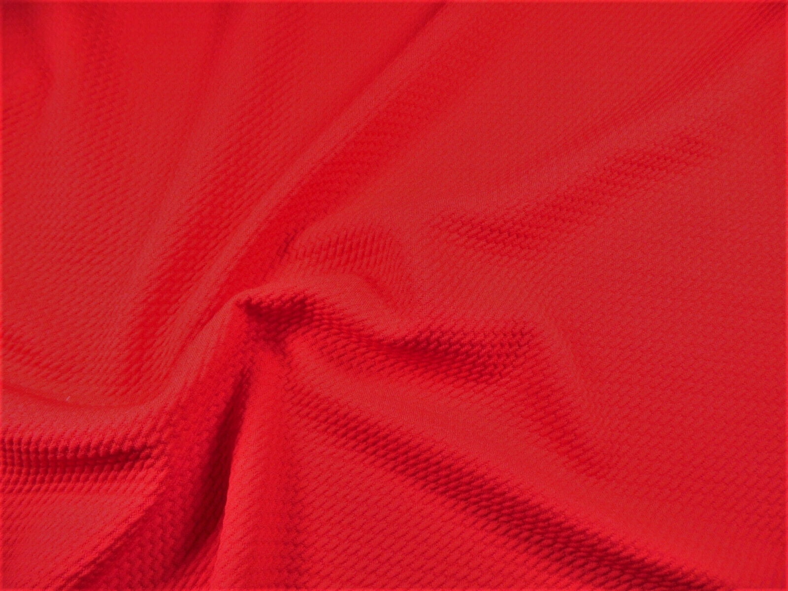 Bullet Textured Liverpool Fabric 4 way Stretch Red Q52 (10 Yard Lot (continuous))
