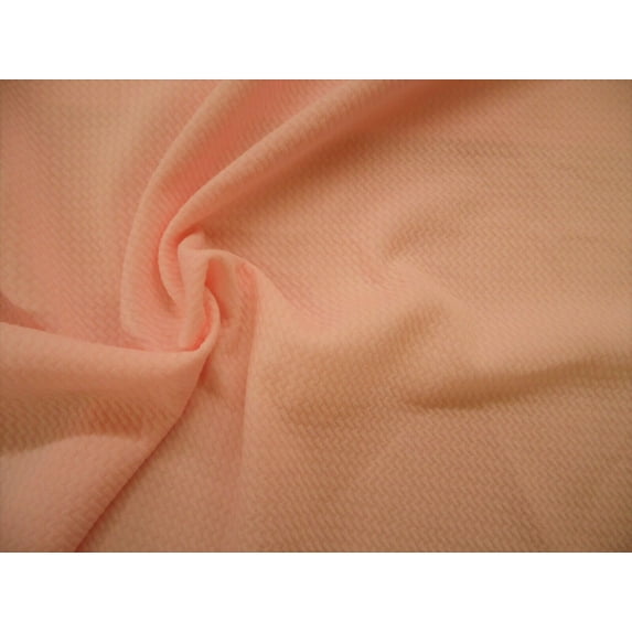 Bullet Textured Liverpool Fabric 4 way Stretch Peach S25 (Yard)