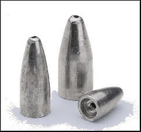Bullet Weight's concave base fits worm nose tight. 1/32oz, 15 pieces per bag