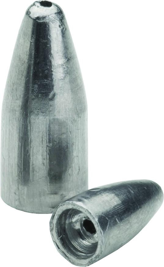 Bullet Weight's concave base fits worm nose tight. 5/16oz, 9 pieces per bag
