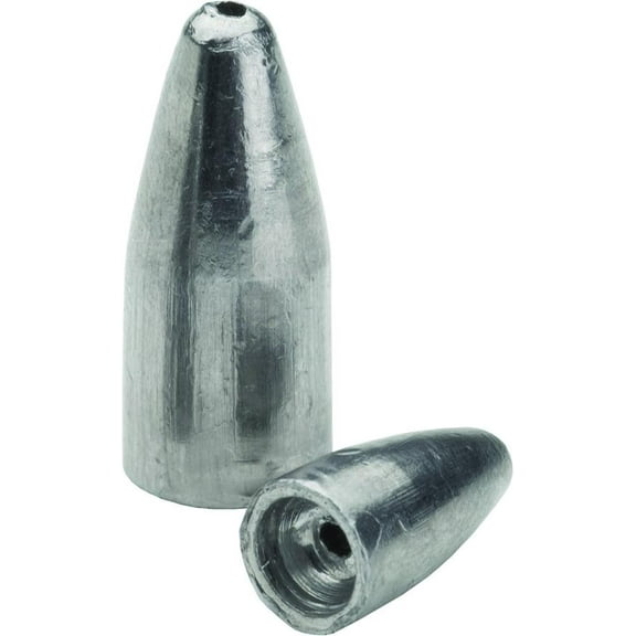 Bullet Weight's concave base fits worm nose tight. 5/16oz, 9 pieces per bag