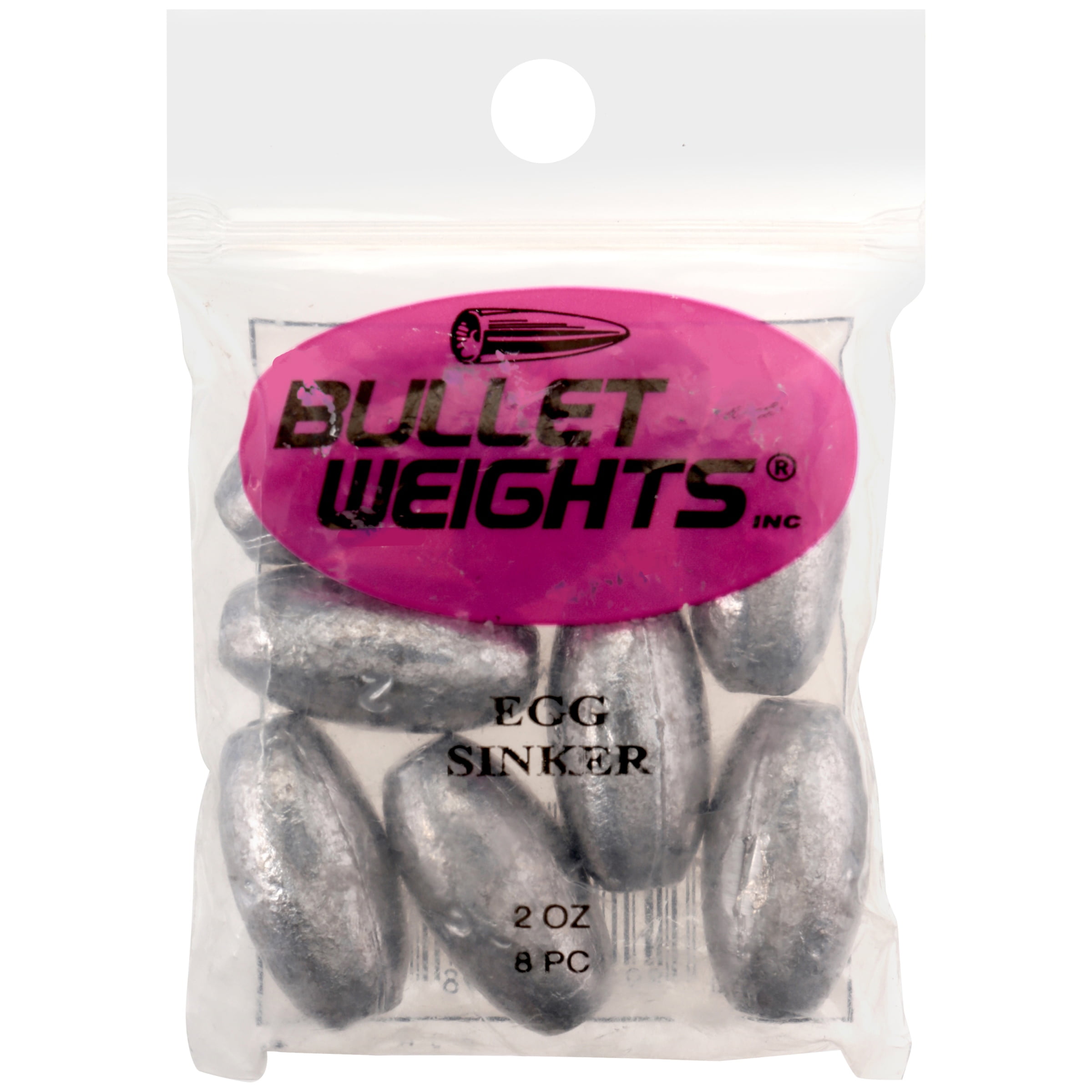 8 oz egg sinkers / weights - quantity of 3/6/12/25/50/100/250 - FREE  SHIPPING 