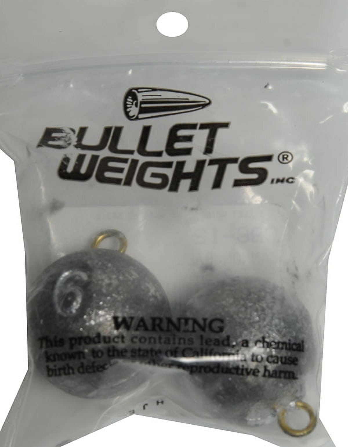 Bullet Weights® Cannon Ball 6 Oz., 2 sinkers 