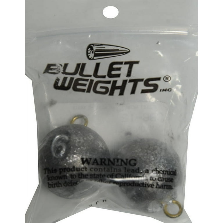 Bullet Weights® Cannon Ball 6 Oz., 2 sinkers