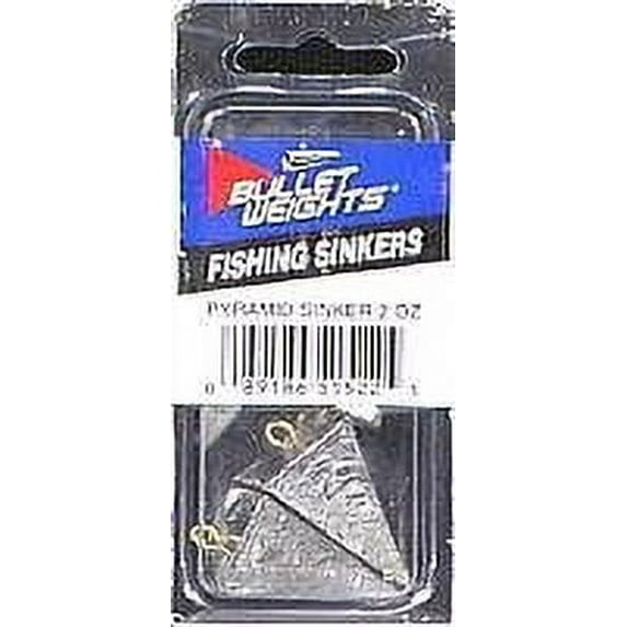 Bullet Weights Pyramid Sinker (4 Piece), 2 oz