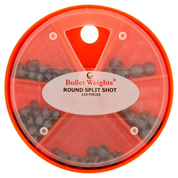 Bullet Weights® SSA-16 Lead Round Split Shot Assortment Fishing Weights