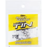 Bullet Weights  Ultra Tin  Split Shot #5, 17 Pieces