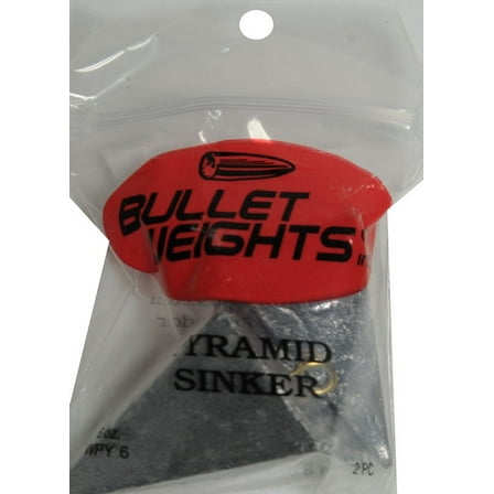 Bullet Weights® WPY6-24 Lead Pyramid Sinker Size 6 oz Fishing Weights