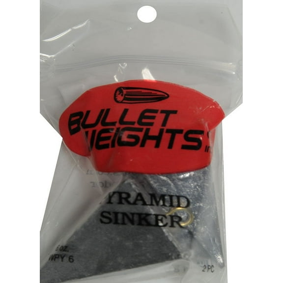 Bullet Weights® WPY6-24 Lead Pyramid Sinker Size 6 oz Fishing Weights