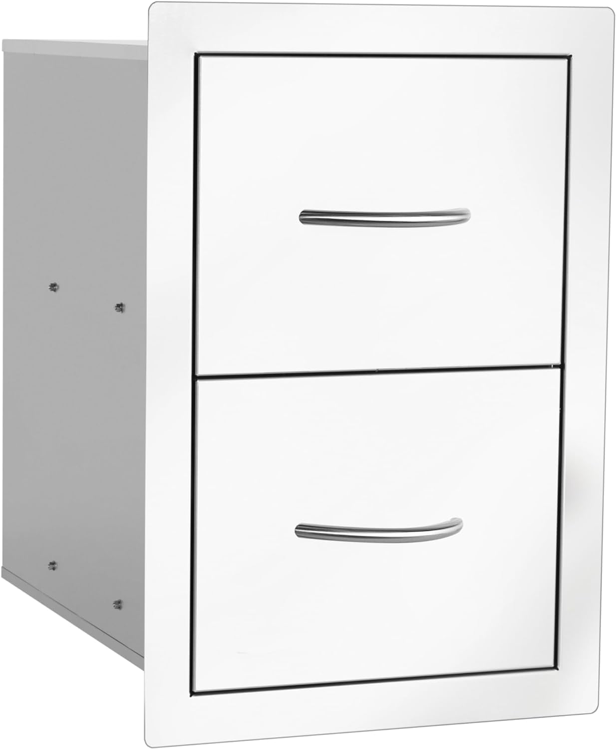 Double Draw Storage Rack Bullet by Bull Classic Double Drawer Storage Stainless Steel Drop In ...