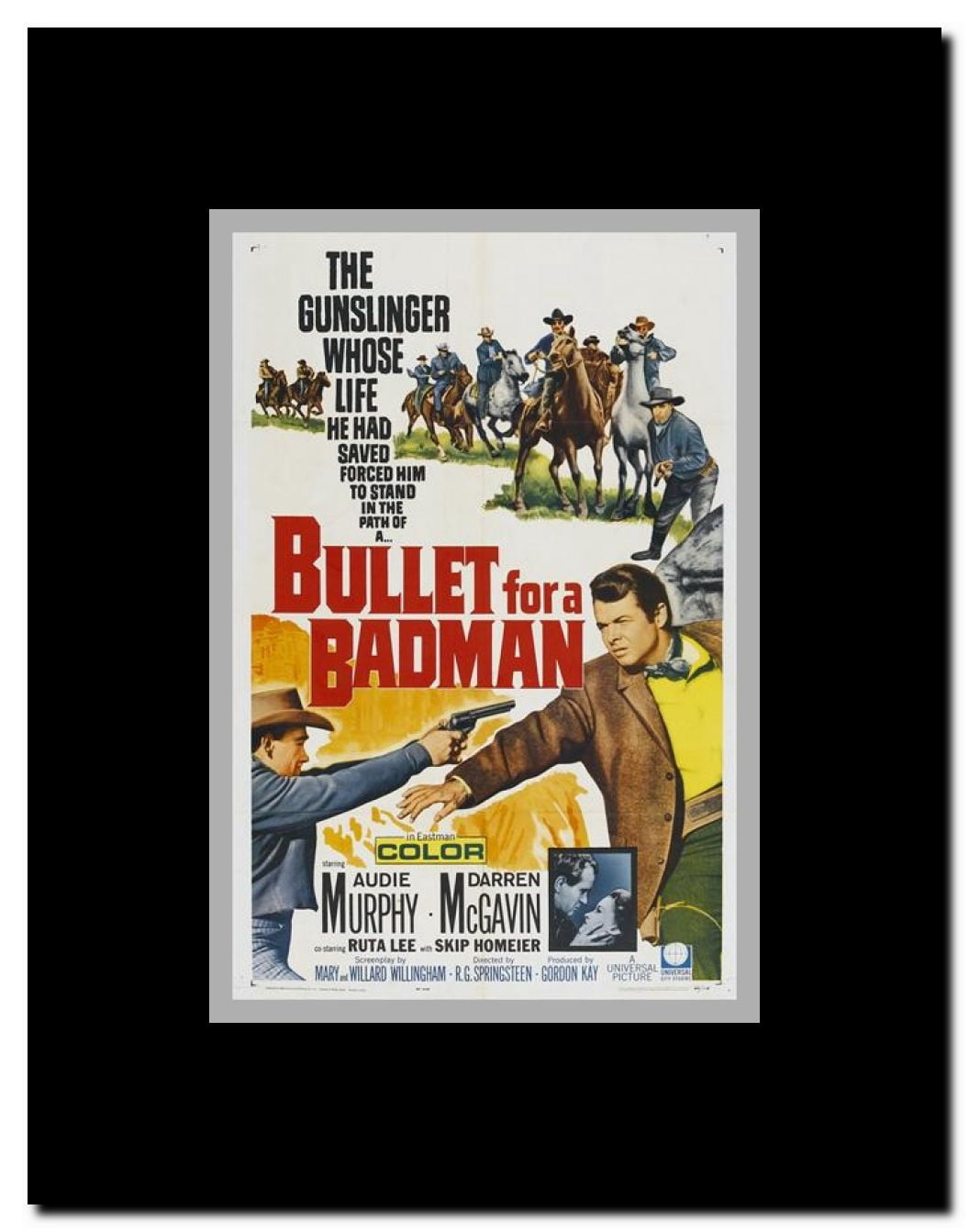 Bullet for a Badman Framed Movie Poster