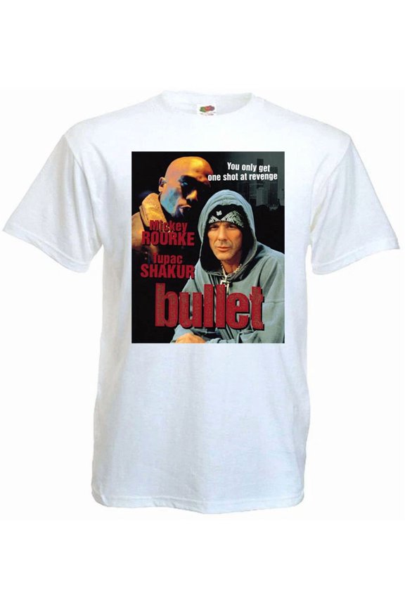 Bullet v2 T shirt white movie poster all sizes S-5XL