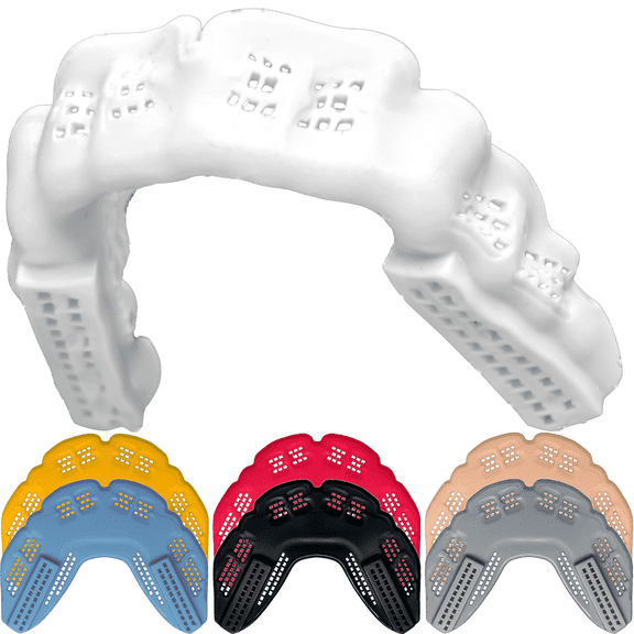 BulletProof: World’s Thinnest Sports Mouth Guard is 3X Stronger! Football Mouthpiece BJJ Mouthguard Lacrosse Basketball MMA Boxing Wrestling Adult Youth Kids Men Women Girl Night Guard Braces