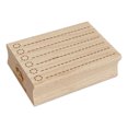 thumbnail image 1 of Bulleted To Do Dotted Lines Checklist Check List Rectangle Rubber Stamp Stamping Scrapbooking Crafting - Large 2.5in, 1 of 7