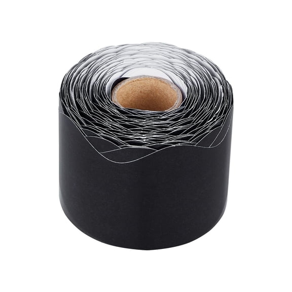 Bulletin Board Border 65.6 Feet, Scalloped Border Trim Black for Classroom, School Dcor, Wall Decoration, DIY Crafts, Rolled Paper Border