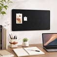thumbnail image 1 of Bulletin Board Cork Board Alternative Foldable Felt Pin Board with Adhesive Tabs for Wall Home Office Classroom Dorm Decor,Black, 1 of 3