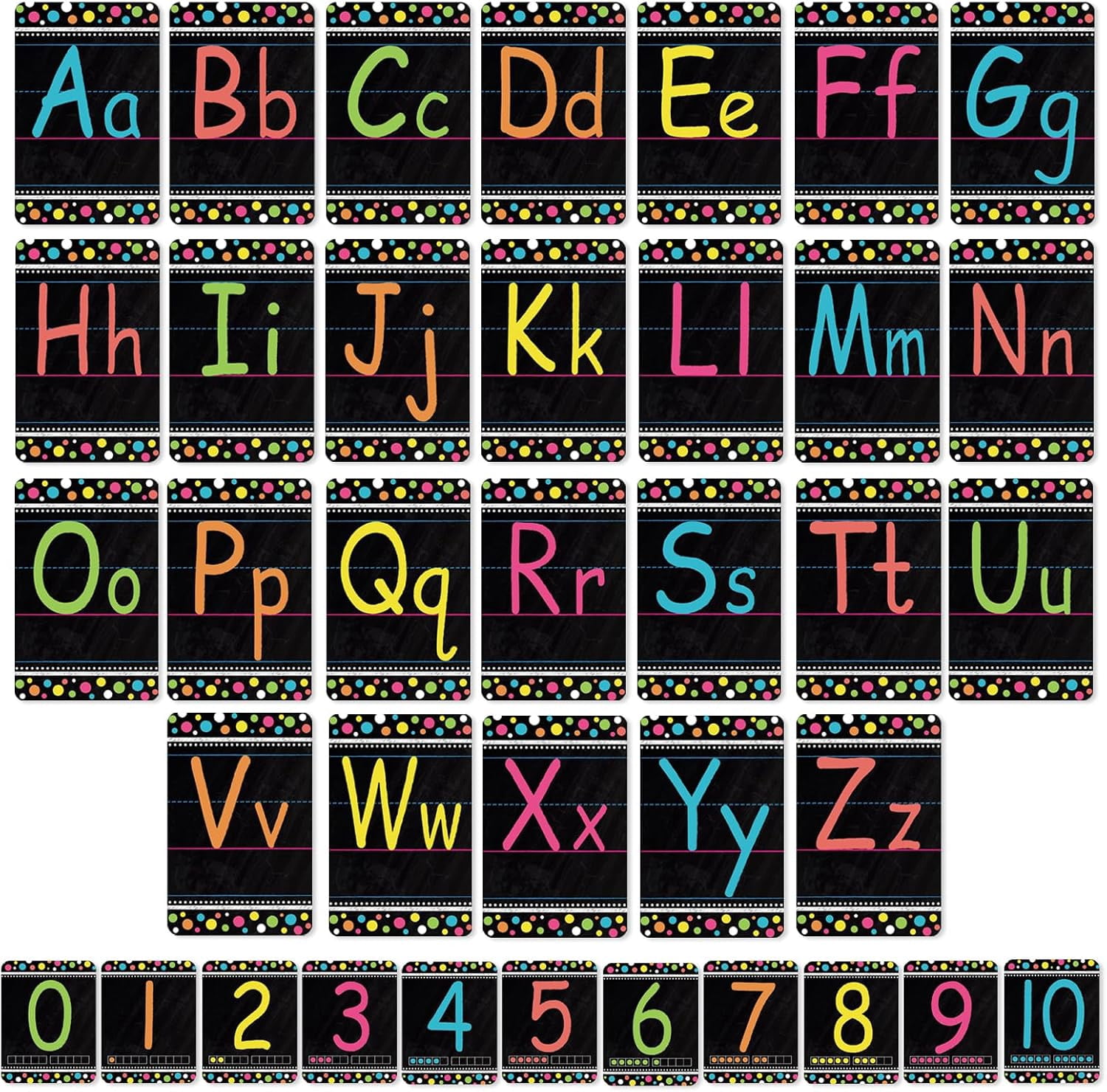 Bulletin Board Letters - ABC Alphabet Poster Classroom Decorating Set Toddler English Poster Kindergarten Elementary Classroom Nursery Home Wall Decoration（Blackboards）