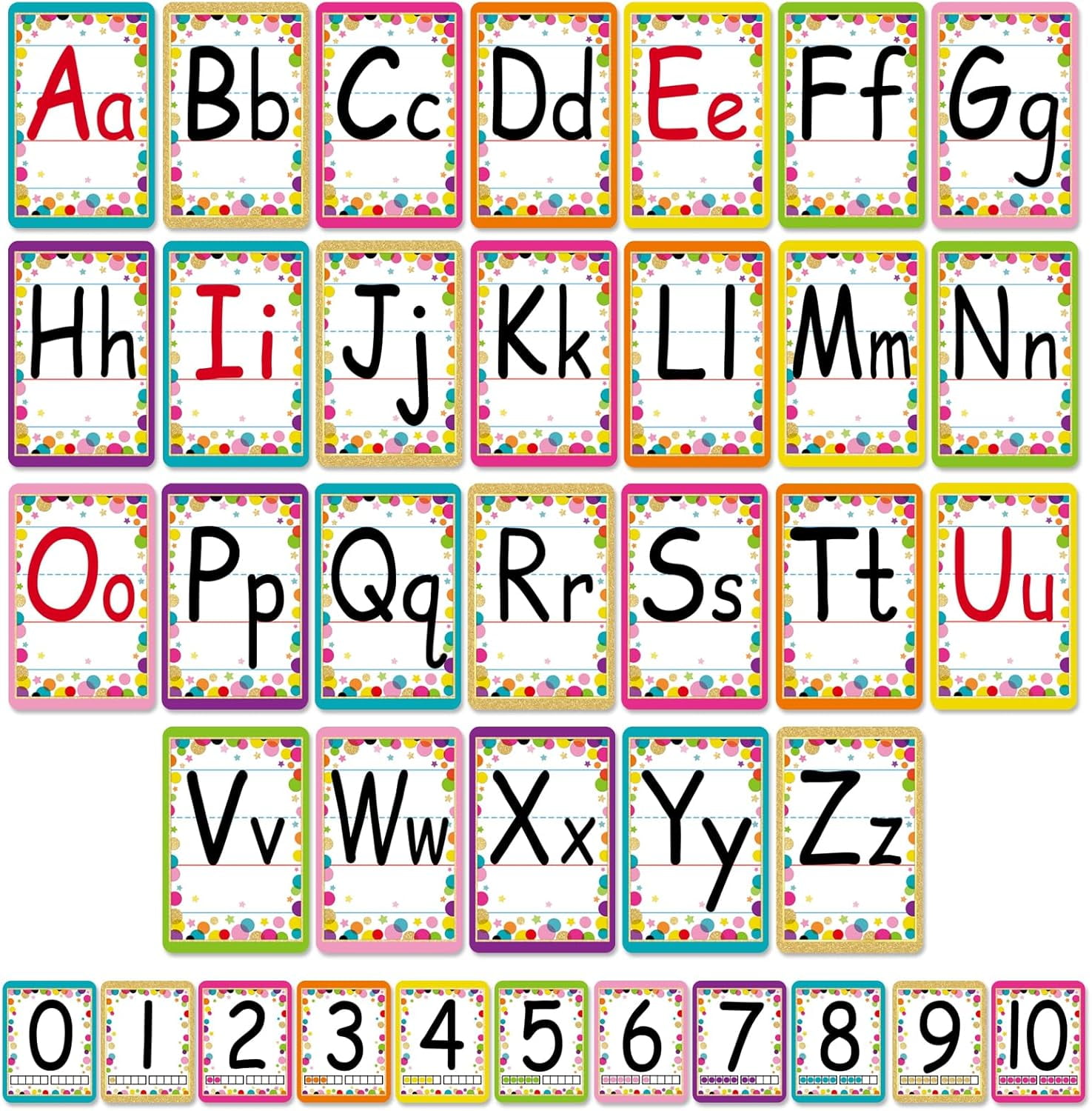 Bulletin Board Letters ABC Alphabet Poster Classroom Decorating Set