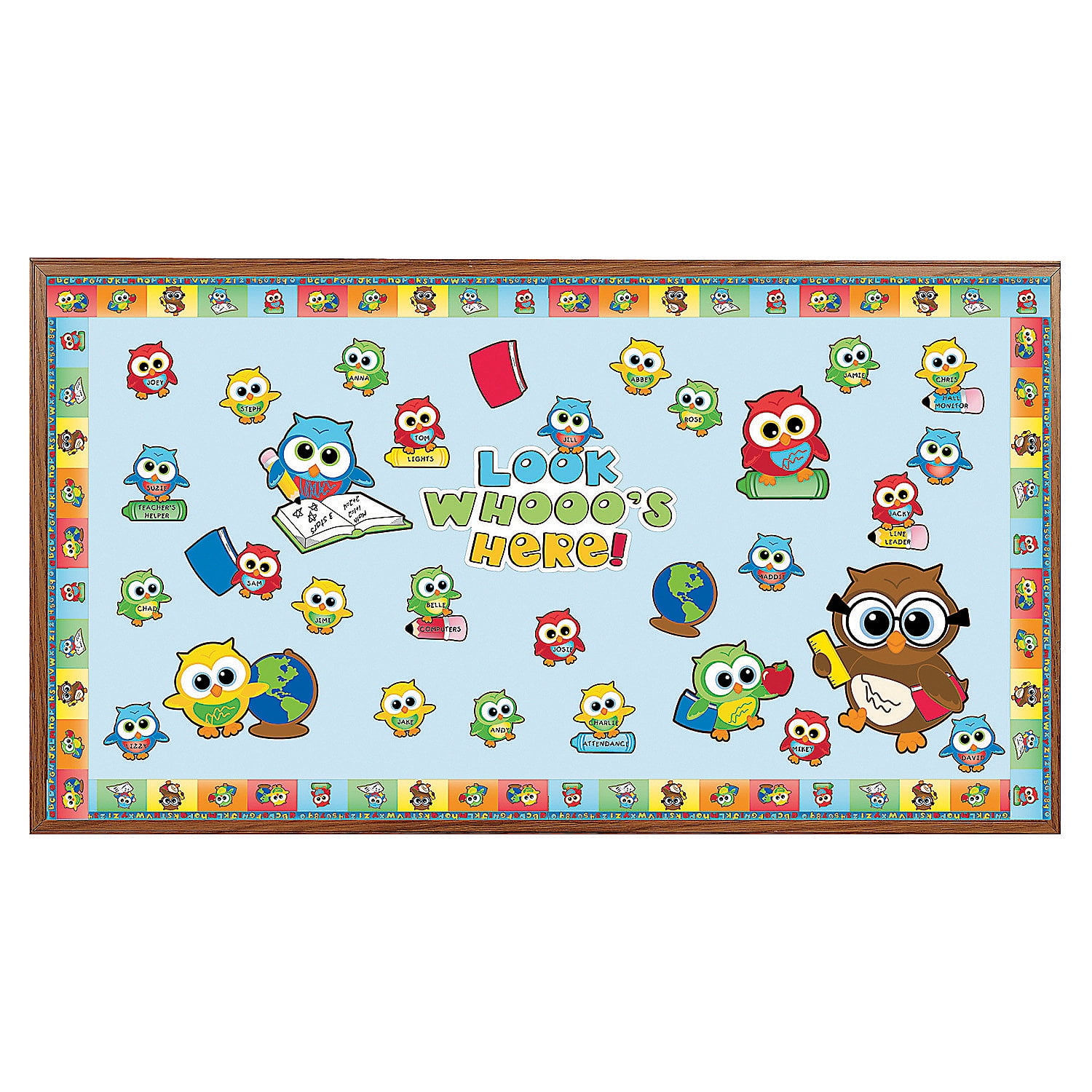 Bulletin Board Set Back Owl Educational 150 Pieces