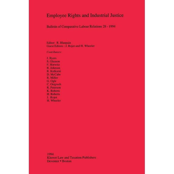 Bulletin of Comparative Labour Relations Employee Rights, (Paperback)