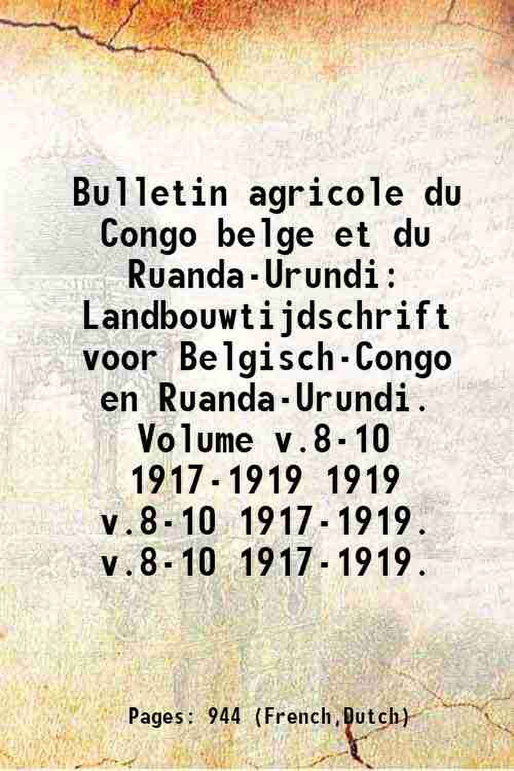 Bulletin agricole du Congo belge et du RuandaUrundi