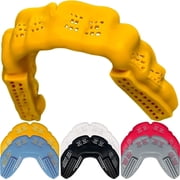 Braces Mouthguard, BulletProof: World’s Thinnest & Strongest Sports Mouth Guard for Braces! Football Hockey Rugby Basketball Lacrosse BJJ MMA Boxing & Sleeping Mouthpiece.Adult Youth Kids Mouth Piece
