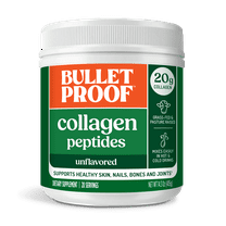 Bulletproof Unflavored Collagen Peptides Powder with Vitamin C, 14.3 Ounces, Grass-Fed Collagen Protein and Amino Acids for Skin, Bones and Joints