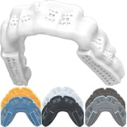 Braces Mouthguard, BulletProof World s Thinnest & Strongest Sports Mouth Guard for Braces! Football Hockey Rugby Basketball Lacrosse BJJ MMA Boxing & Sleeping Mouthpiece.Adult Youth Kids Mouth Piece