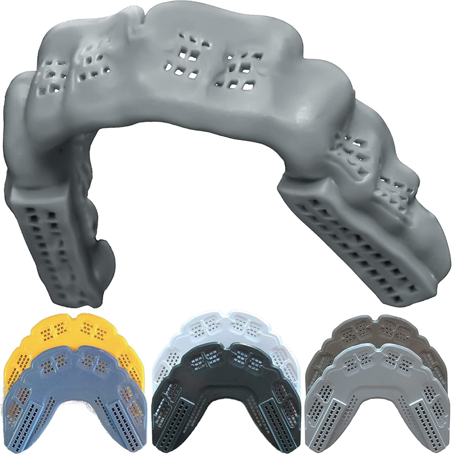 Bulletproof: World’s Thinnest Most Breathable Mouthguard is 3X Stronger! Football MMA Hockey Rugby Basketball BJJ Lacrosse Boxing Sports Mouth Guard Grinding Teeth. Youth Teens Boys Girls Kids Braces